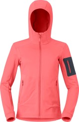 FALKETIND WARM2 STRETCH WOMEN Zip Fleece calypso coral/beluga