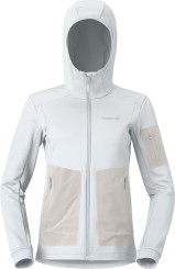 FALKETIND WARM2 STRETCH WOMEN Zip Fleece snow white