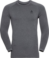 PERFORMANCE WARM ECO Longsleeve grey melange/black
