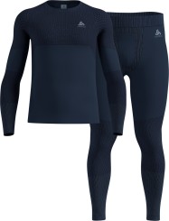 SET FUNDAMENTALS PERFORMANCE WARM Longsleeve & Hose dark sapphire