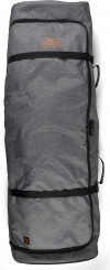 LINKS PADDED WHEELIE Boardbag heather charcoal/orange