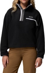 HELVETIA II CROPPED WOMEN Fleece black