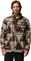 HELVETIA II PRINTED Fleece black geomix