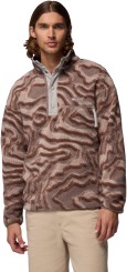 HELVETIA II PRINTED Fleece iron/topoglitch