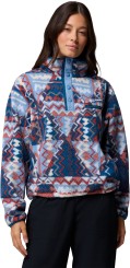 HELVETIA II PRINTED CROPPED WOMEN Fleece rainy day/geomix
