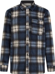 O'RIGINALS SUPERFLEECE Hemd mozart blue check