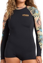 SPRING FEVER NATURAL LS Shorty black tropical