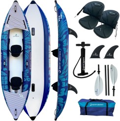 DUO 340 Kayak blue inkl. Paddel &amp; Pumpe