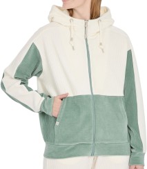 COLBIEN CORDY Zip Hoodie dusty green