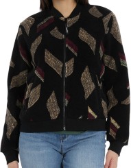 CAIRRO PRINT Zip Fleece black