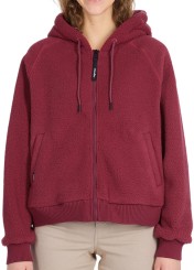 TALIANA Zip Hoodie Fleece wine red
