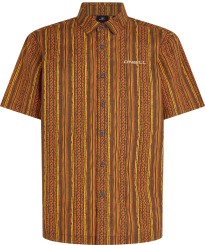 PRINT Hemd orange pressed lines