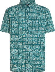PRINT Hemd blue bricks