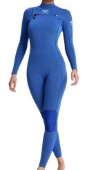 4/3 ELITE XTRA STRETCH CHEST ZIP Full Suit blue fog