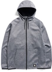 CROWN WEATHERPROOF Zip Hoodie true black heather