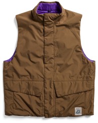 REVERSIBLE INSULATED Weste earth ship brown