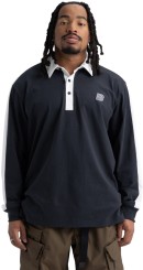 RUGBY Hemd true black/stoutwhite