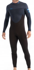 PERTH 3/2 BACK ZIP Full Suit blue