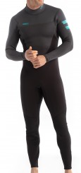 PERTH 3/2 BACK ZIP Full Suit graphite grey