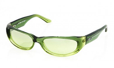 DUO Sonnenbrille crystal green/green gradient mirror