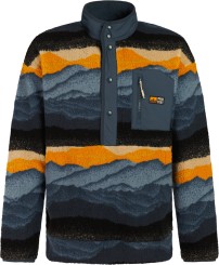 PRTBROWSER 1/4 BUTTON Fleece twilight navy