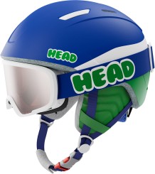 MOJO SET Helm + Schneebrille blue/green