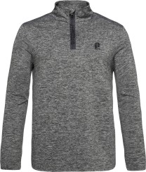 REWILL 1/4 ZIP Fleece dark grey melee