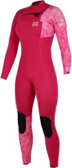 4/3 DIVINE CHEST ZIP Fullsuit pink