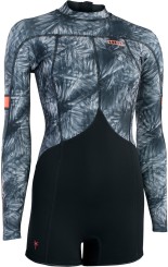 AMAZE 2.0 LS BACK ZIP Shorty black flowers