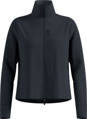 GRID WOMEN Zip Fleece black melange