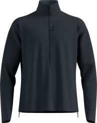 GRID Zip Fleece black melange
