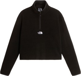 WOMEN NOVELTY LOGO GLACIER 1/4 Zip Fleece tnf black