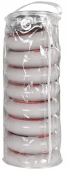 ONE COMPLETE 8-Pack Wheelset red incl. ABEC5 Bearings