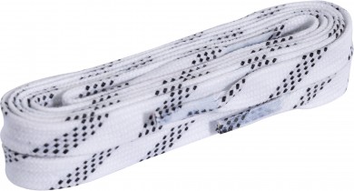 WAXED Laces white/black stripes