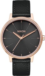 KENSINGTON LEATHER Uhr rose gold/black