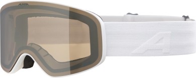 FERNIE Q-LITE Schneebrille white matt/gold mirror