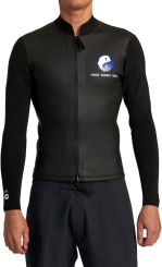 NOISE SUNSET LS FRONT ZIP Neoprene Jacket black