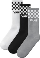 CLASSIC CHECK CREW ROX 3-Pack Socks black/white