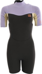 2/2 SYNERGY BACK ZIP Shorty grey violet