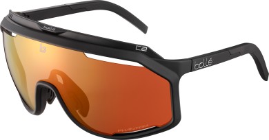 CHRONOSHIELD Sunglasses black matte/phantom brown red photochromic