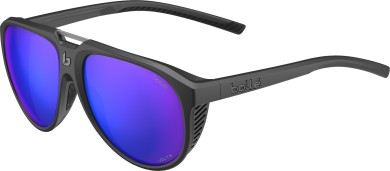 EUPHORIA Sunglasses black matte/volt + ultraviolet polarized