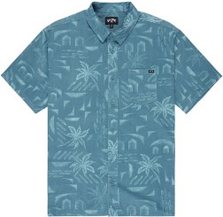 SOLANA CORD SS Hemd washed blue
