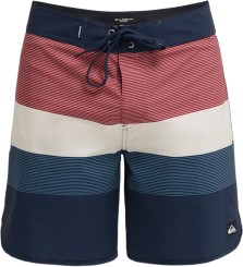 SURFSILK SCALLOP 18 Boardshort dark navy thermo stripe