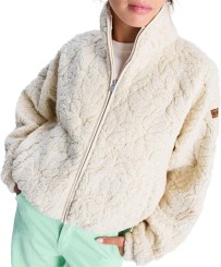 BLURRY CLOUD Zip Fleece parchment