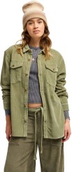 LET IT GO CORD Shirt oil green