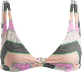 VISTA STRIPE FIXED TRIANGLE Bikinioberteil agave green very vis