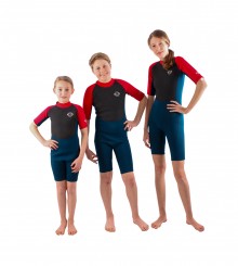 KIDS 2.5mm Neopren Shorty blue/red