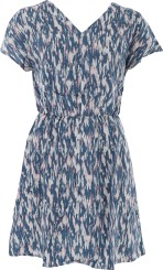 BLOSSY Kleid navy white