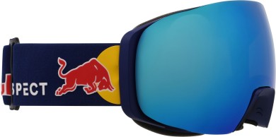 RED BULL JON Goggle blue/smoke blue mirror + Zusatzglas light pink