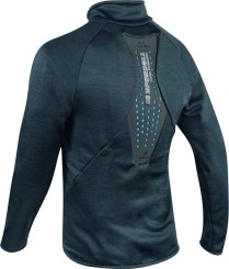 FULL ZIP SWEATER Protector black/blue
